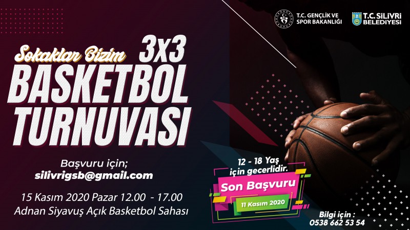 HAYDİ GENÇLER! 3X3 BASKETBOL TURNUVASI BAŞLIYOR 