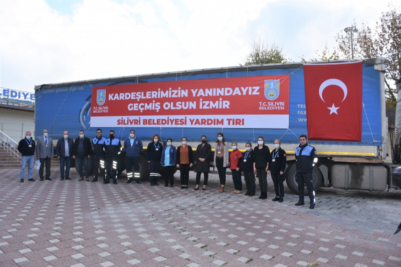 SİLİVRİ'DEN İZMİR'E İKİNCİ YARDIM TIR'I YOLA ÇIKTI