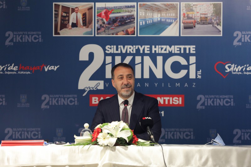 BAŞKAN YILMAZ’DAN SİLİVRİ’YE HİZMETTE 2. YIL TOPLANTISI