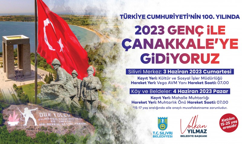 SİLİVRİ BELEDİYESİNDEN GENÇLERE ÖZEL ÇANAKKALE GEZİSİ