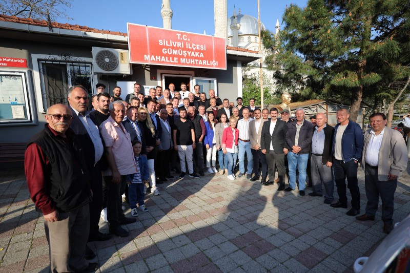 Silivri Belediye Başkanı Balcıoğlu, Gümüşyaka Mahallesinde Vatandaşlarla Bayramlaştı