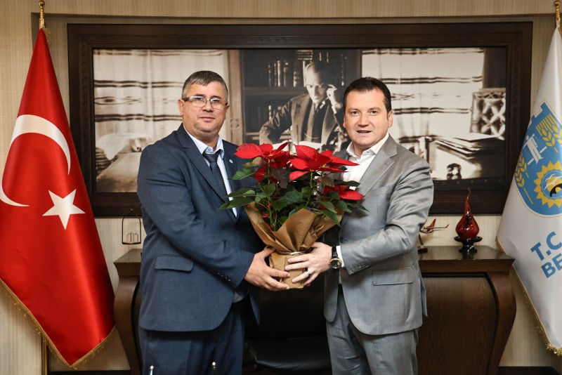 İYİ Parti Silivri İlçe Başkanı Mert Erişken, Başkan Bora Balcıoğlu’nu Ziyaret Etti  