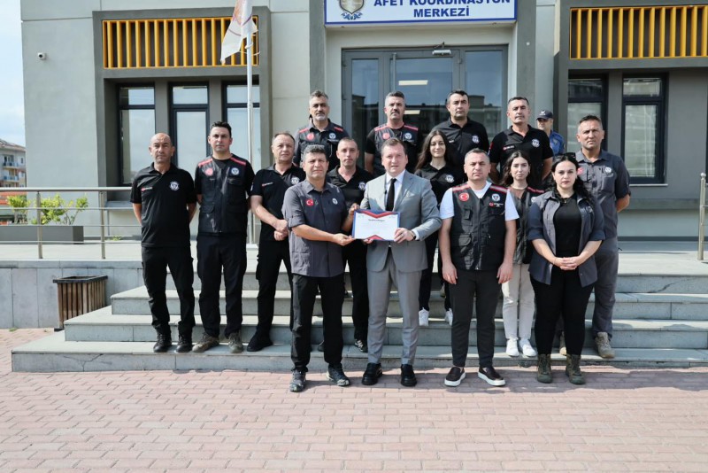 Bursa’daki Orman Yangınlarına Destek Veren Silivri Belediyesi Arama Kurtarma Ekibine Teşekkür Belgesi