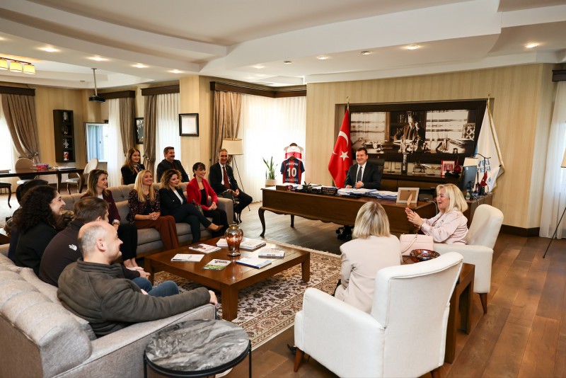 İSMMMO İlçe Temsilcisi Aykanat, Başkan Balcıoğlu’nu ziyaret etti