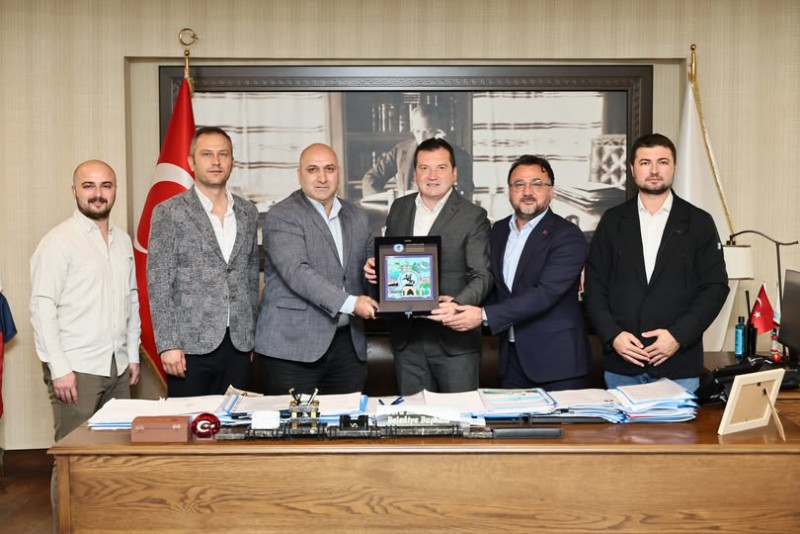 Başkan Balcıoğlu, Doğan ve Ahçıoğlu’nu ağırladı