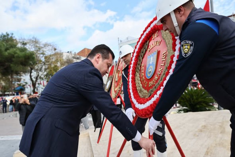 Başkan Balcıoğlu, 29 Ekim çelenk sunma törenine katıldı