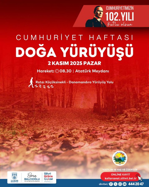 Cumhuriyet Haftası’nda Doğa Yürüyüşü düzenleniyor