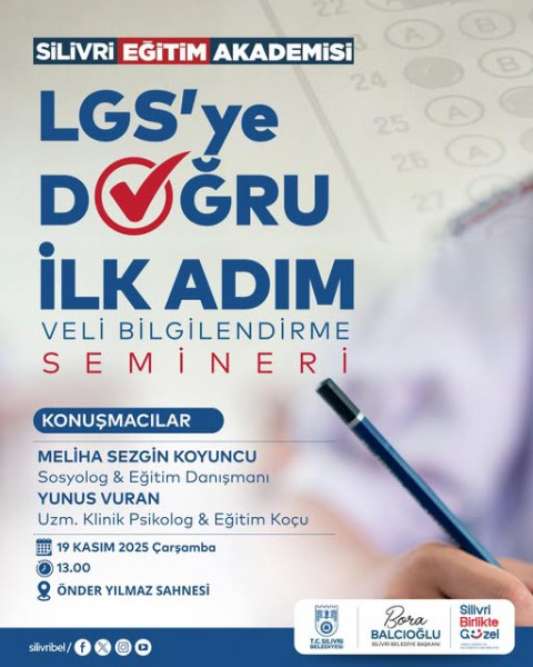 Silivri Belediyesi, Veli Bilgilendirme Semineri düzenliyor