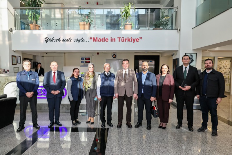 Başkan Balcıoğlu Mesan Plastik ve Metal Sanayi A.Ş.’yi ziyaret etti