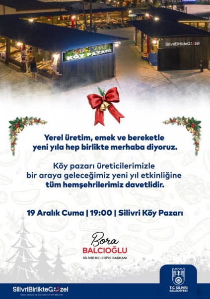 Silivri Belediyesi Silivri Köy Pazarı etkinliği düzenliyor