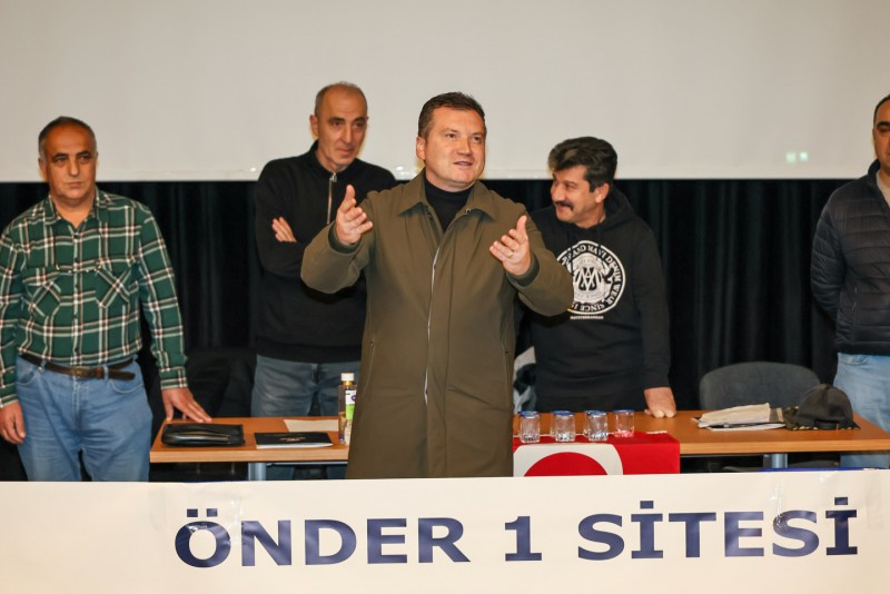 Başkan Balcıoğlu, Önder 1 Sitesi’nin genel kurul toplantısına katıldı