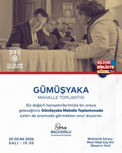 Gümüşyaka’da Mahalle Toplantısı düzenleniyor