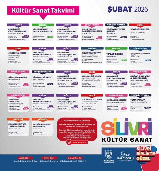 Silivri Belediyesi Şubat ayı etkinlik takvimi açıklandı!