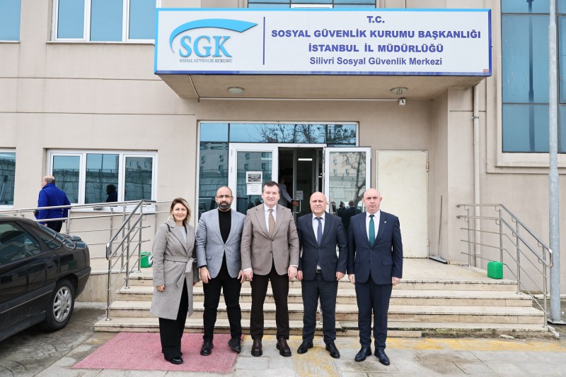 Başkan Balcıoğlu, SGK Müdürü ve İlçe Tarım ve Orman Müdürü’nü ziyaret etti 