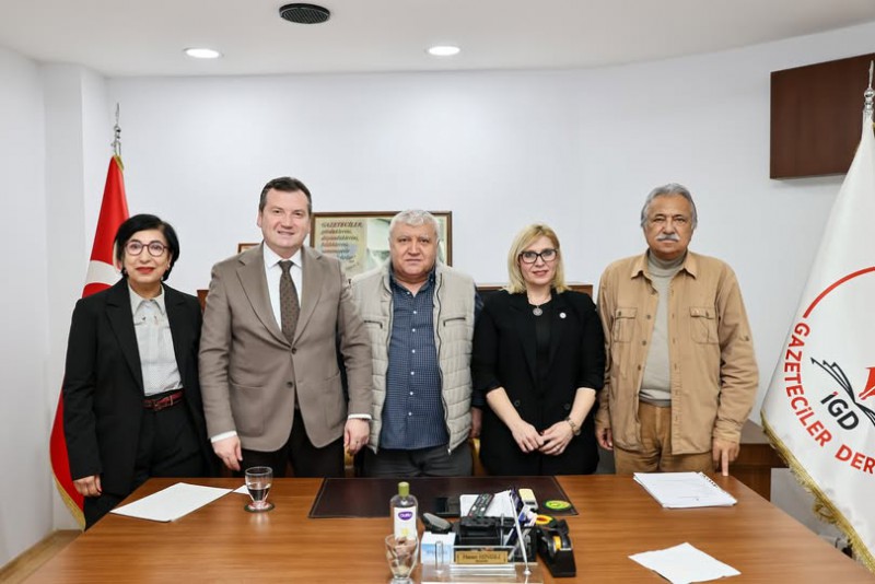 Başkan Balcıoğlu, İstanbul Gazeteciler Derneği’ni ziyaret etti