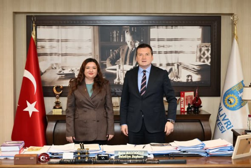 Başkan Balcıoğlu, Evciler Belediye Başkanını ağırladı