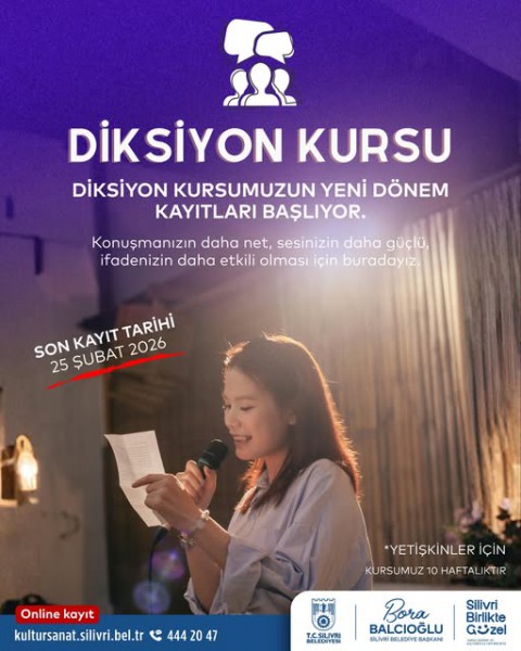 Silivri’de diksiyon kursu başlıyor!