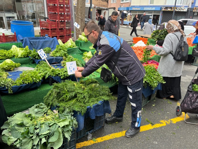 Zabıta ekipleri Ramazan ayı öncesi Pazar yerlerinde