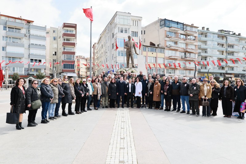 Başkan Balcıoğlu, Tıp Bayramı nedeniyle Atatürk’ün manevi huzuruna çelenk bıraktı