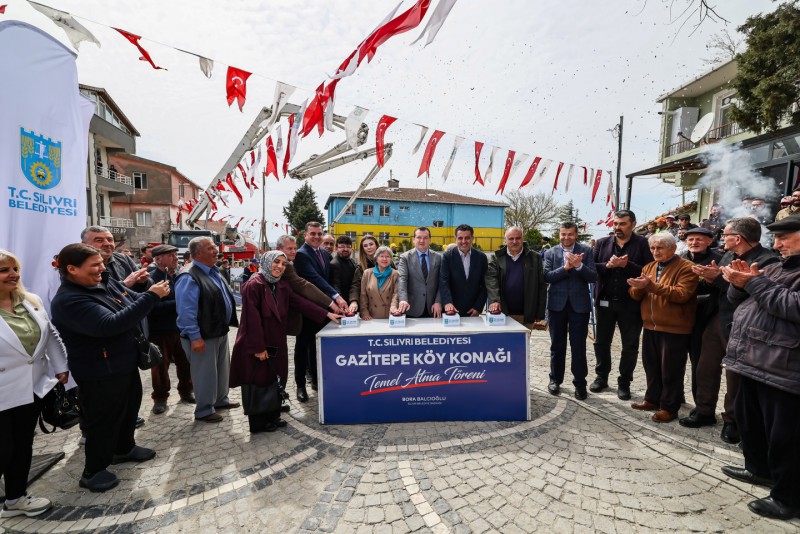 Gazitepe’de Köy Konağı’nın temel atma töreni yapıldı