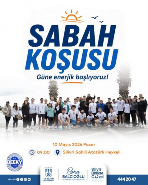 Silivri Belediyesi’nden sabah koşusu etkinliği