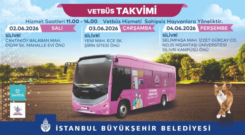 VETBÜS 3 gün boyunca Silivri’de!