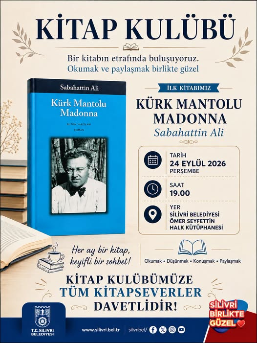 Silivri Belediyesi Kitap Kulübü İlk Buluşmasına Hazırlanıyor