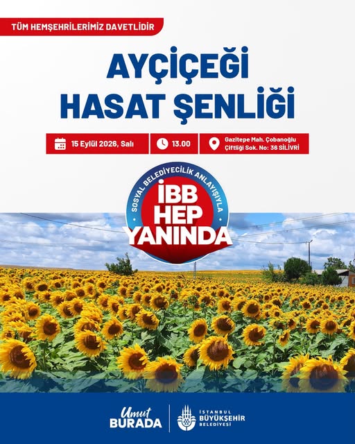 Ayçiçeği Hasat Şenliği Gazitepe’de Gerçekleştirilecek