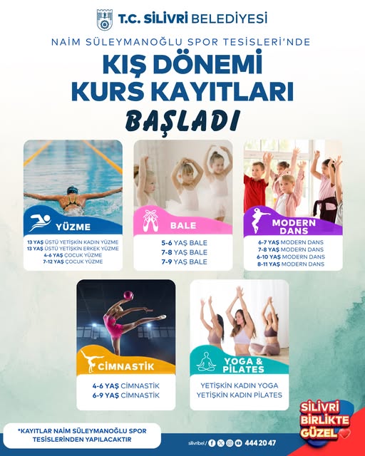 Naim Süleymanoğlu Spor Tesisleri’nde Kış Dönemi Kurs Kayıtları Başladı