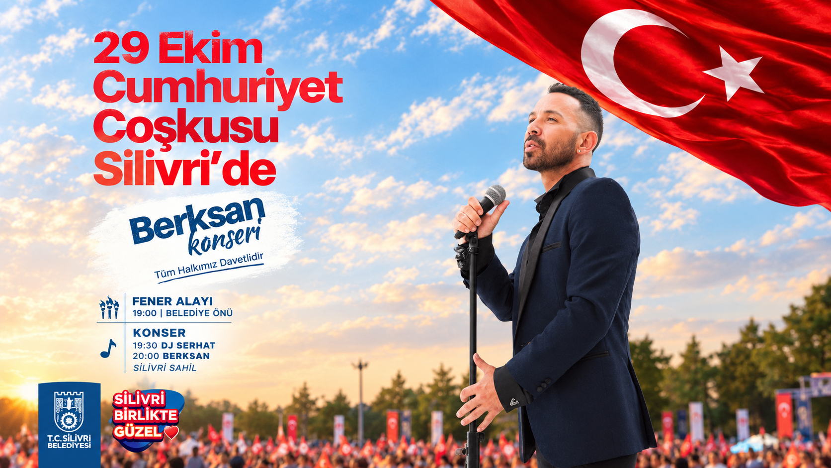 Silivri’de Cumhuriyet Bayramı Coşkusu Fener Alayı ve Konserlerle Yaşanacak